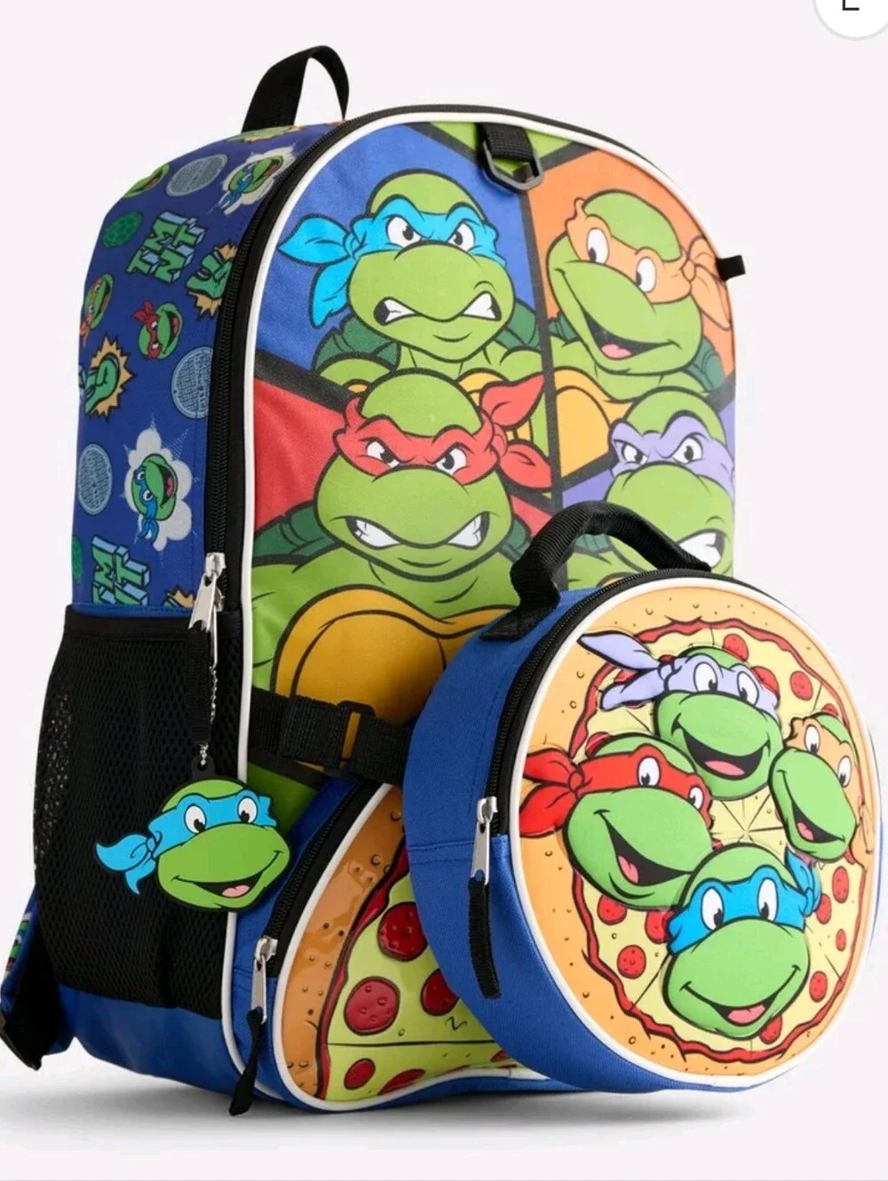 Nickelodeon Teenage Mutant Ninja Turtles Boys Backpack Set with Lunch Bag, 6 Pcs